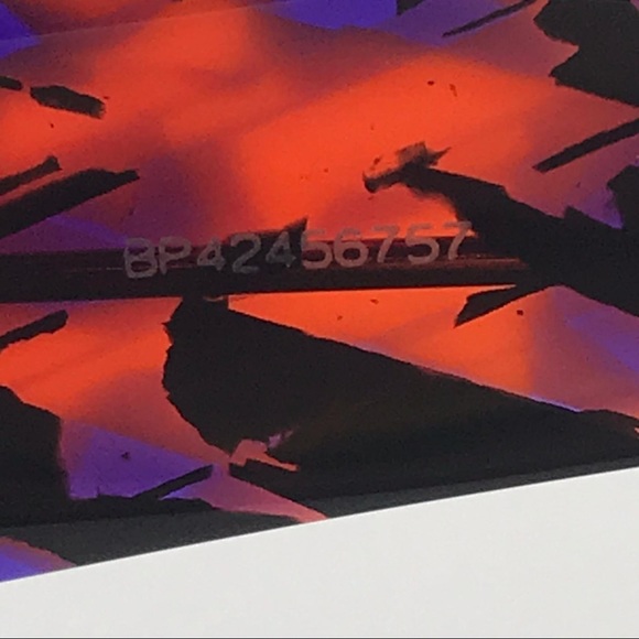 Authentic- New - PRADA 06YS 06V5S0 Abstract Orange Dark Grey - Picture 11 of 15